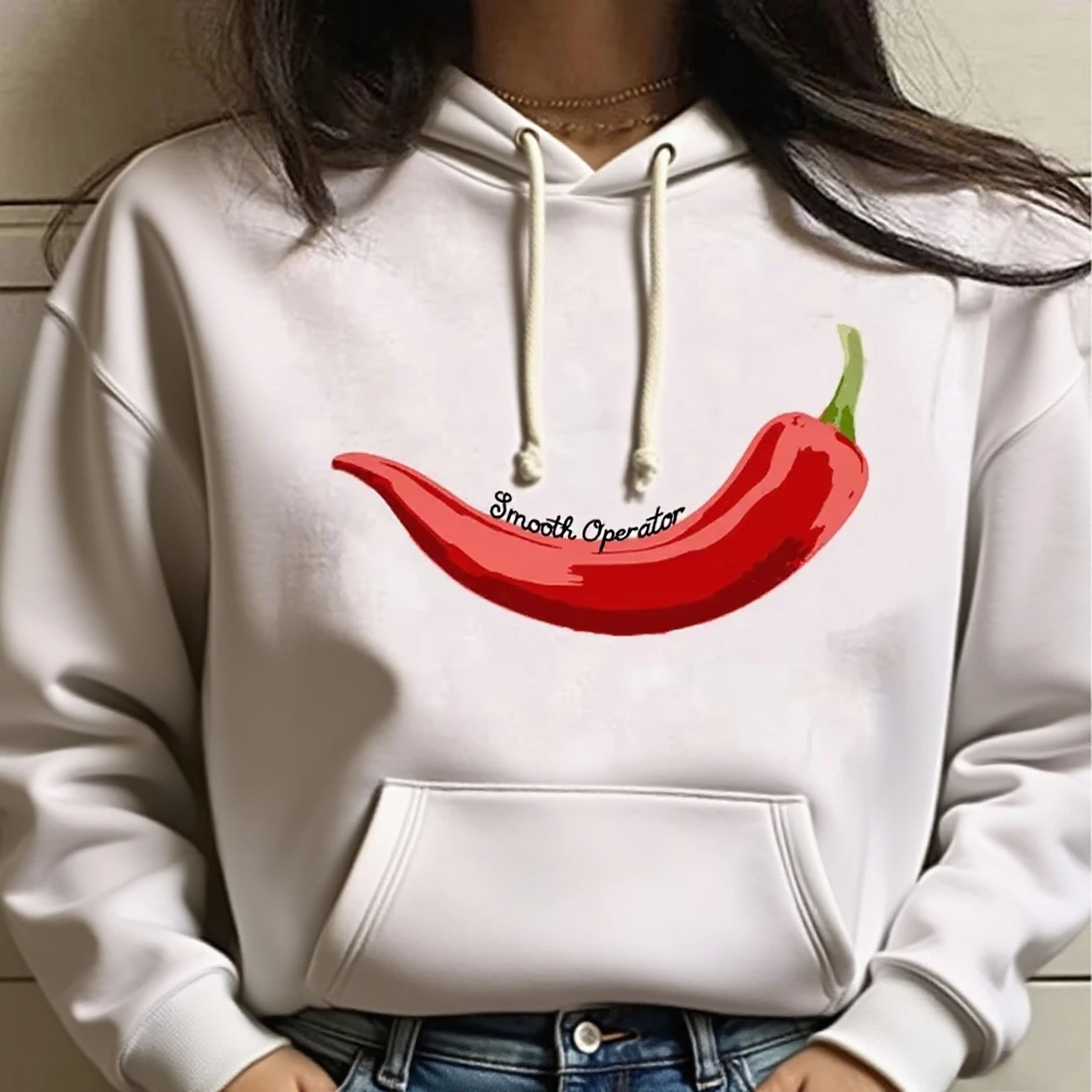 

Pepper Graphic Printing Autumn and Winter Pure Cotton Men's and Women's Hoodies Casual Outdoor Street Sports Training Brand