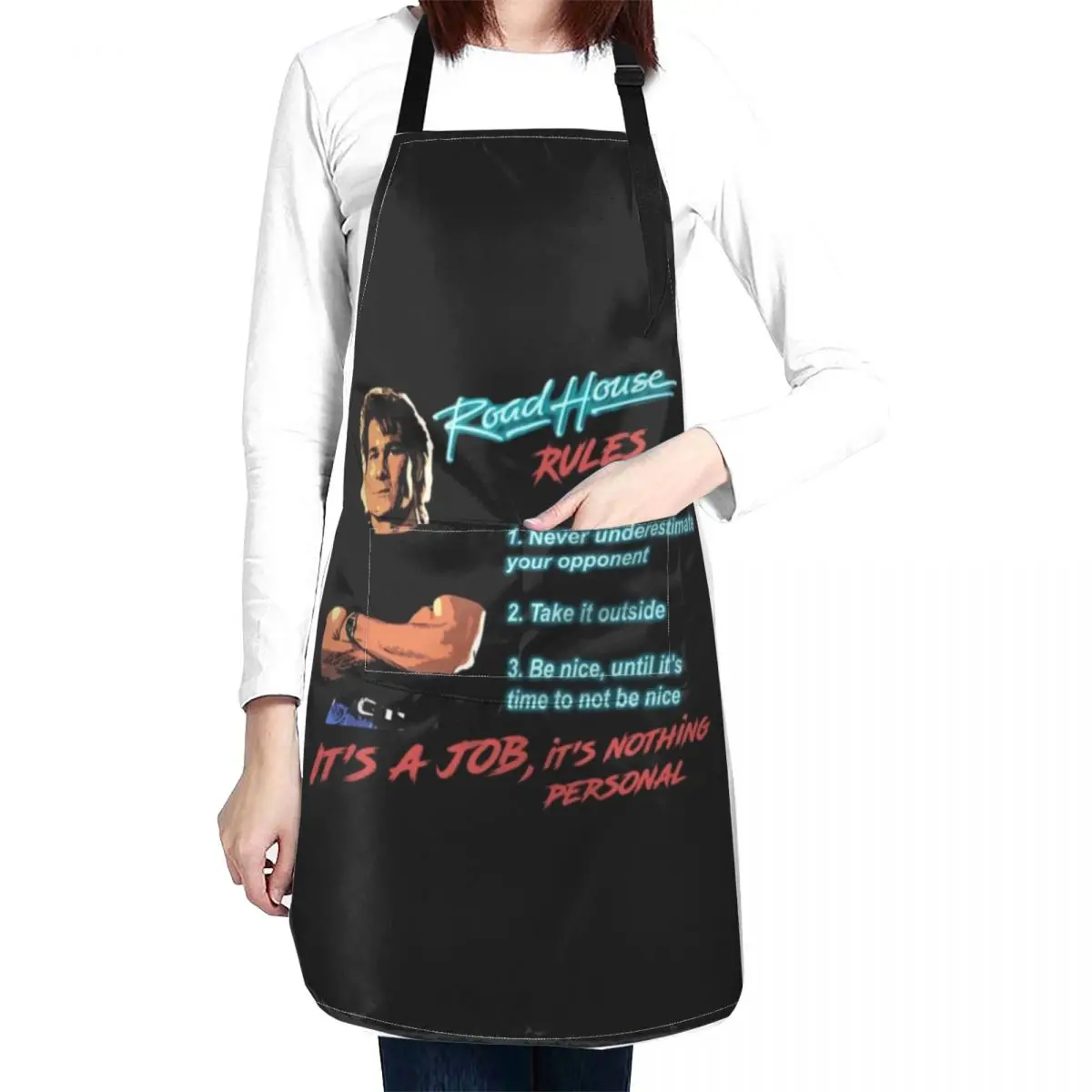 Roadhouse Rules Gift Men Women Apron Men's Kitchen with personal logo barber men Smock for hairdressing Apron