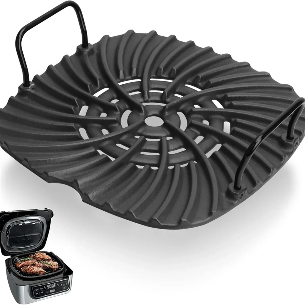 HIWS - Rejilla para Parrilla de Horno, Cesta para Freidora de Aire Foodi AG300C AG301 AG301C, Cestas de Red para Freidora