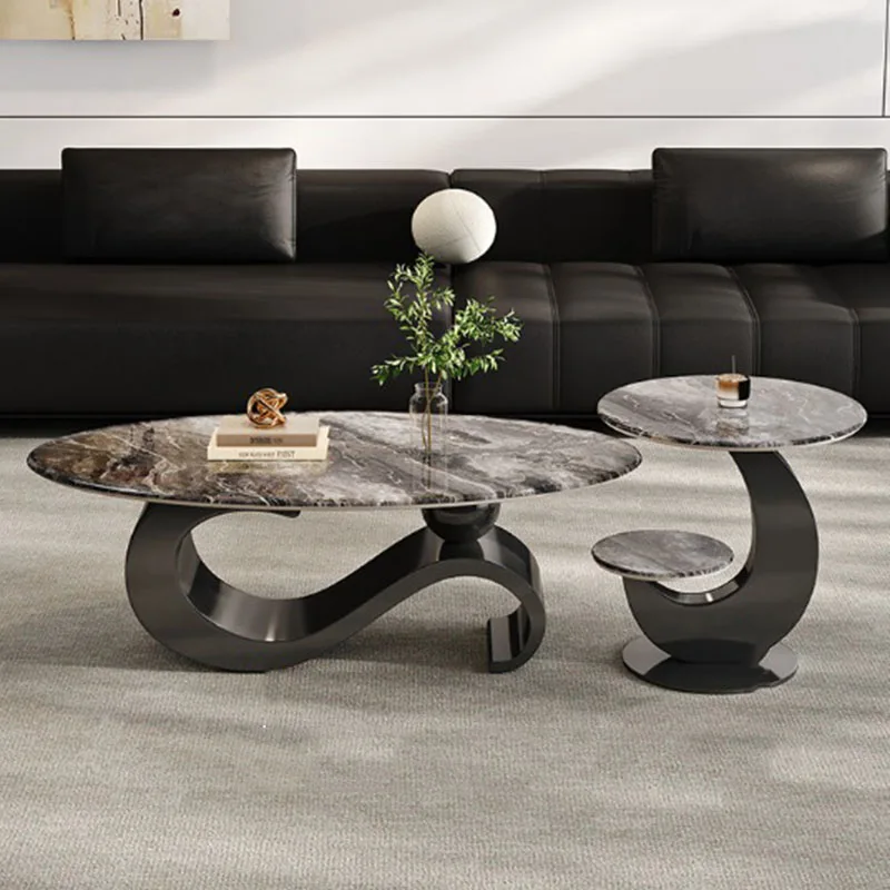 Irregular Lounge Coffee Table Large Size Vintage Room Decor Professional Cheap Side Table Aesthetic Couchtisch Unique Furniture
