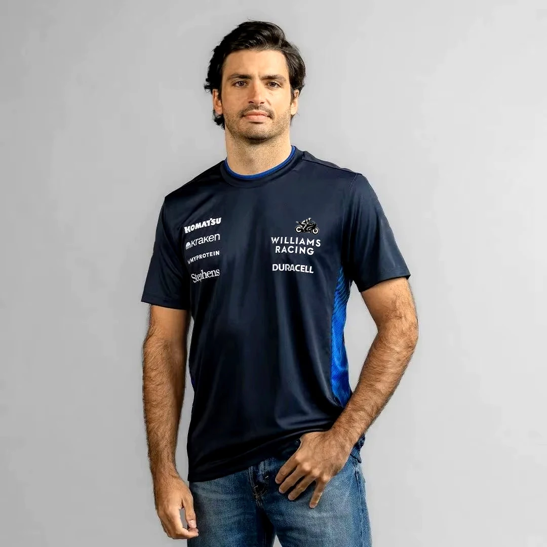 2025 F1 Williams Racing Team T-shirt Carlos Sainz Formula One Alex Albon 2025motorbike T-shirt Men's, Women's, Children's Car Fa