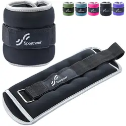 Sportneer Ankle Weights Wrist Weights 2 LBS Pair for Men Women Strength Training Wrist & Ankle Weights Set for Fitness Work