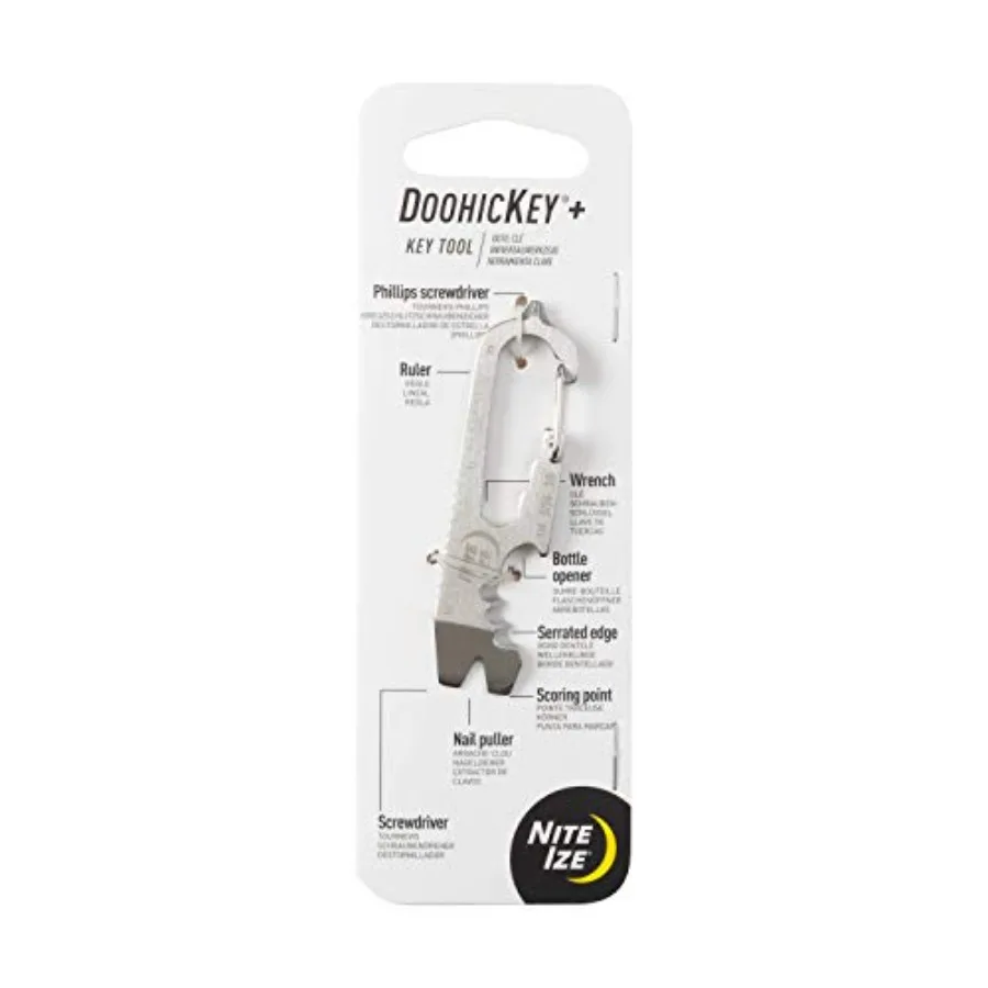 KMTSE-11-R3 DoohicKey Keychain Multi Tool 1 Count Pack of 1 Stainless Steel