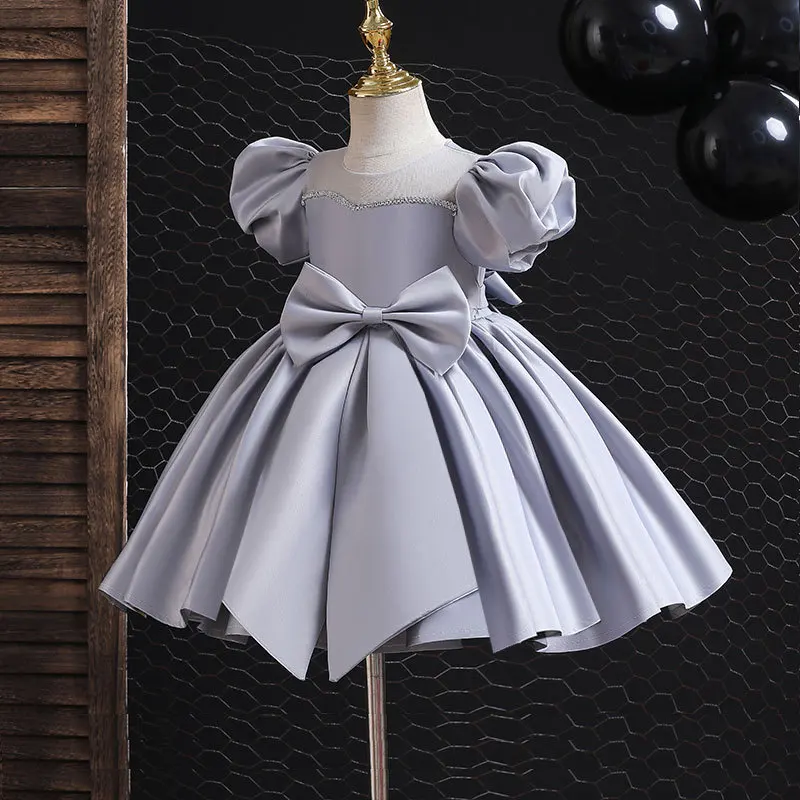 Eid Princess Summer Ruffles White Luxury Holiday Dress Sleeveless Wedding Spanish Children Kid Party Costume Baby Girl Clothes