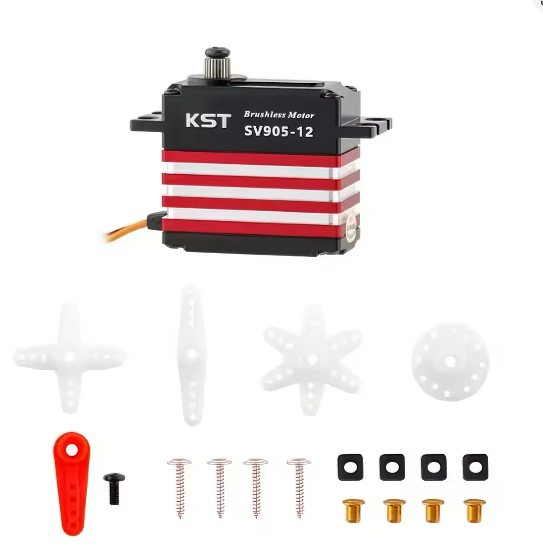 KST SV905-12 17KG Alto Torque Tail Servo HV Brushless Metal Gear para 550-700 Classe RC Helicópteros Aviões Resposta Rápida 40mm de Largura