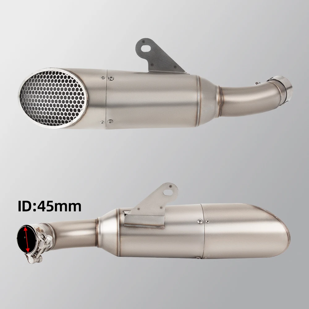 Slip On For YAMAHA YZF R3 Motorcycle Exhaust Escape Middle Tail Link Pipe Muffler With Net Connect Original Header Tube