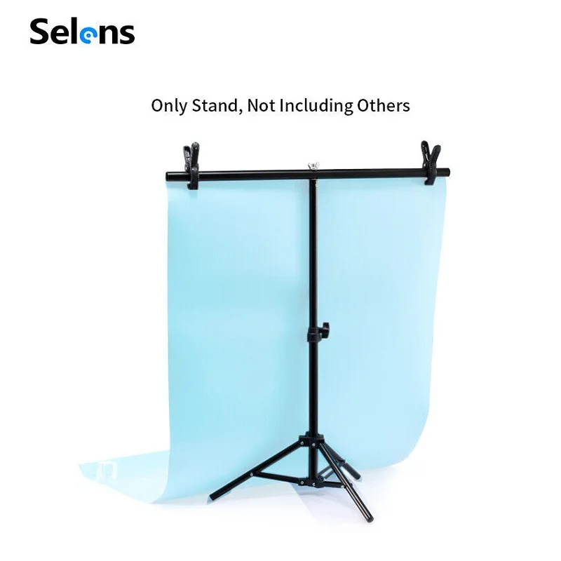 Selens Photography Backdrop Stand 30 Inches T Shape Support System Stands Holder for Photo Studio kits Background bracket 삼각대