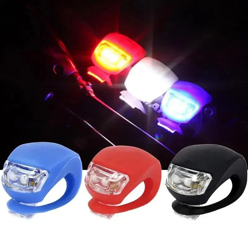 1/2/3/4Pcs Bicycle Light Silicone Waterproof LED Clip-On Bicycle Light Lantern Tail Light Night Safety Riding Warning Light