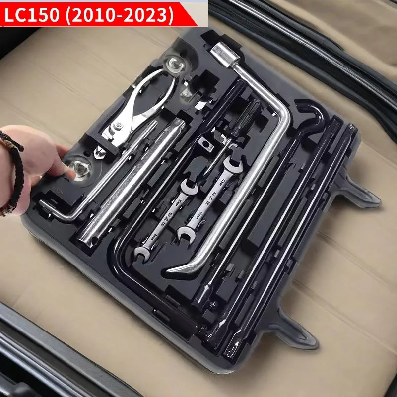 Per Toyota Land Cruiser Prado 150 (2010-2023) Portellone Tronco Cassetta degli attrezzi di emergenza Interno Aggiornato Accessorio Modifica LC150