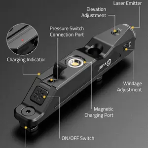 CVLIFE Tactical Tactical Laser Green M-Lok Picatinny Rail Rechargeable Battery Magnetic Rifle Stroboscopic Capacity Pressure Switch 8 Main Sales Mira Laser for Carbine - №8