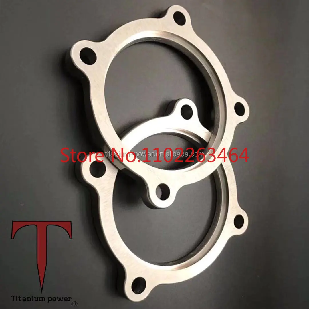 Customized Gr2 Titanium exhaust flange with 2 bolt hole