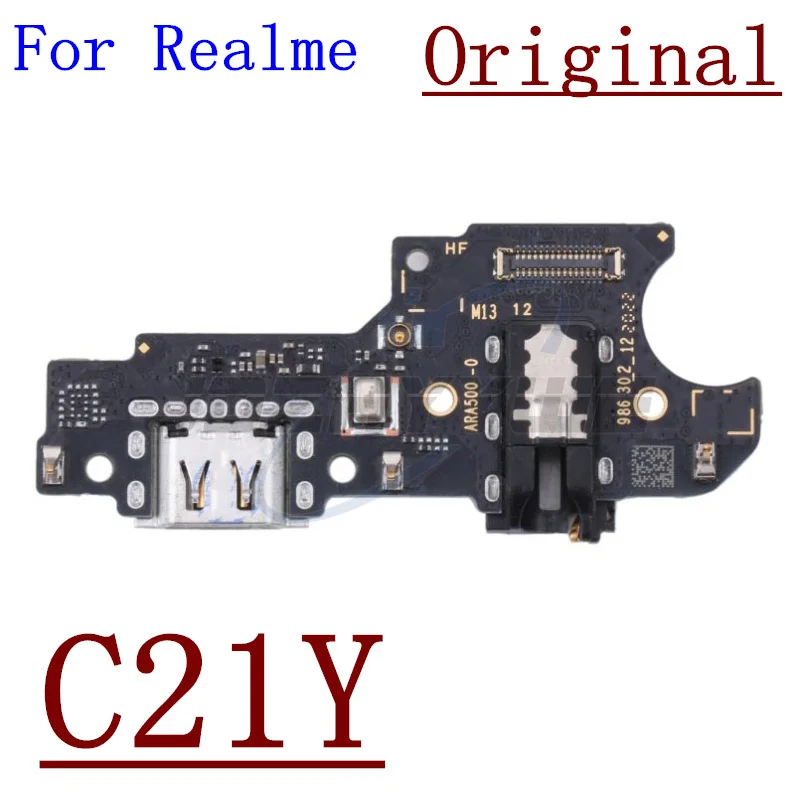 Original USB Charging Port Dock Plug Connector Charger Board With Microphone For OPPO Realme C1 C3 C3i C11 C12 C15 C20 C21 C21Y