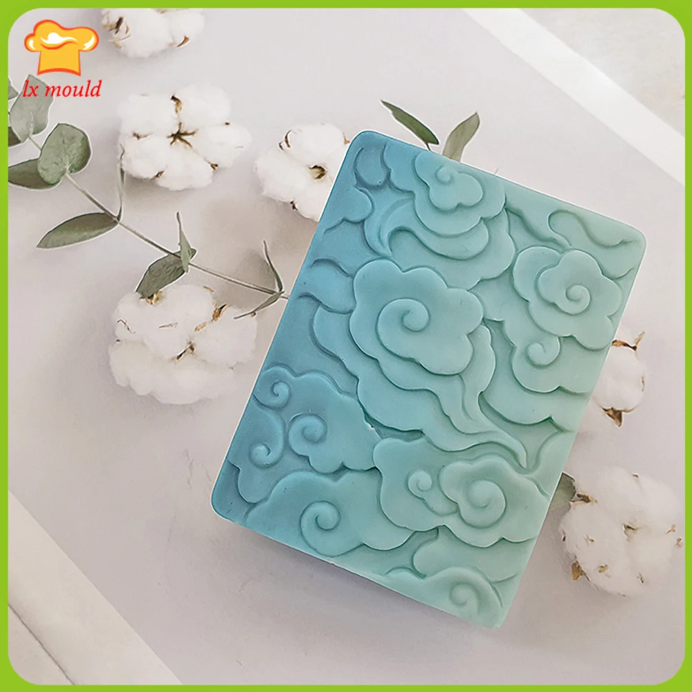 Cloud Silicone Mould Wax Melt Soap Chocolate Jelly Ice Molds Bakeware Non Stick Auspicious Clouds Silicone Mold DIY  Handmade