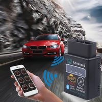 OBD2 HH OBD ELM327 V2.1 Bluetooth OBD2 OBDII CAN BUS Check Engine Car Auto Diagnostic Scanner Tool Interface Adapter For Android