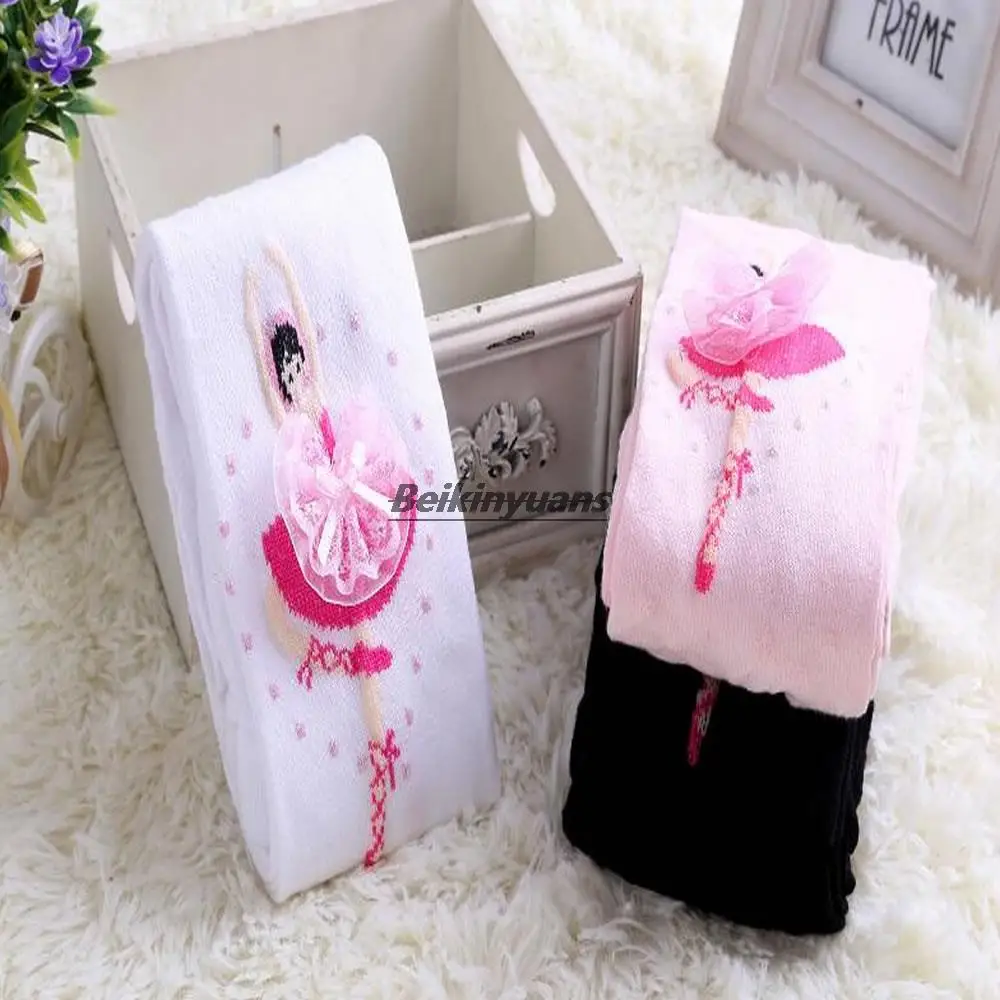 

Spring and autumn children's Balei dance girls' pantyhose cotton knitted girls' dance socks big children's leggings socks