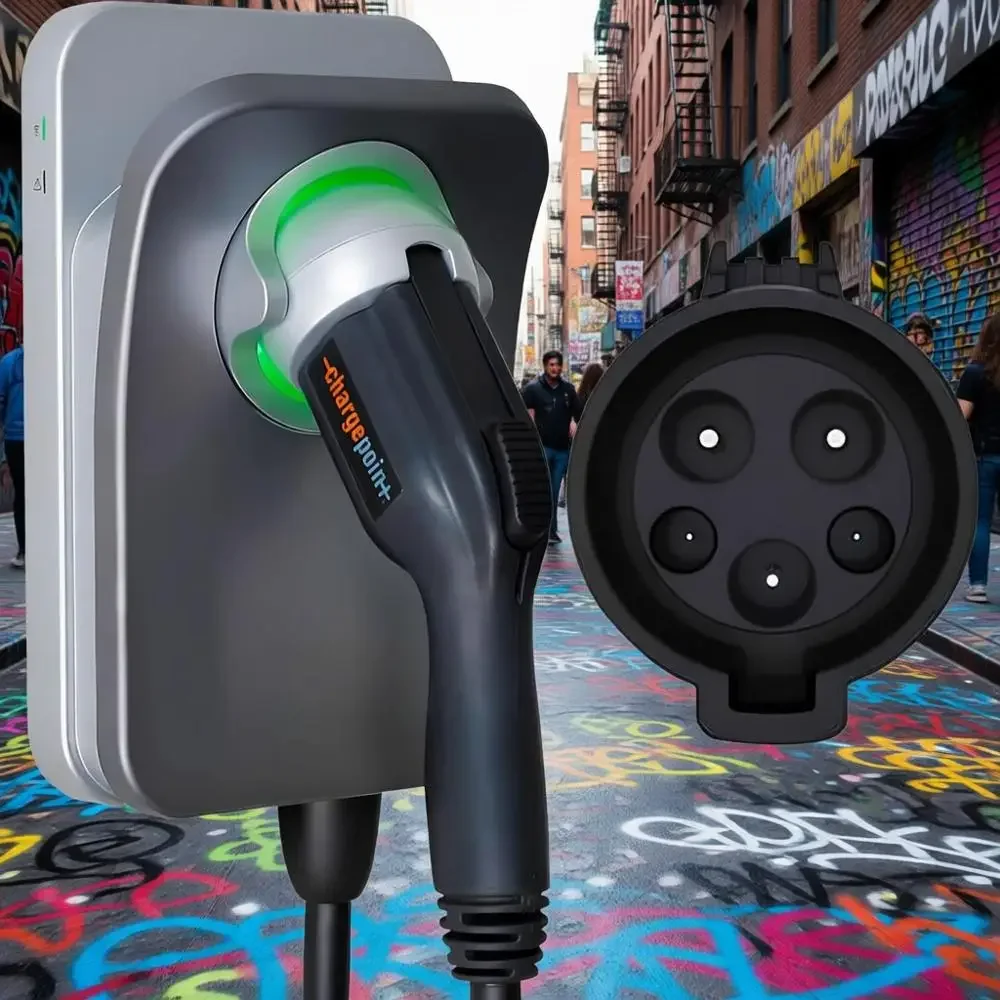 

Level 2 J1772 EV Charging Station - Smart Power for Home or Electric Cars - Hardwired Option