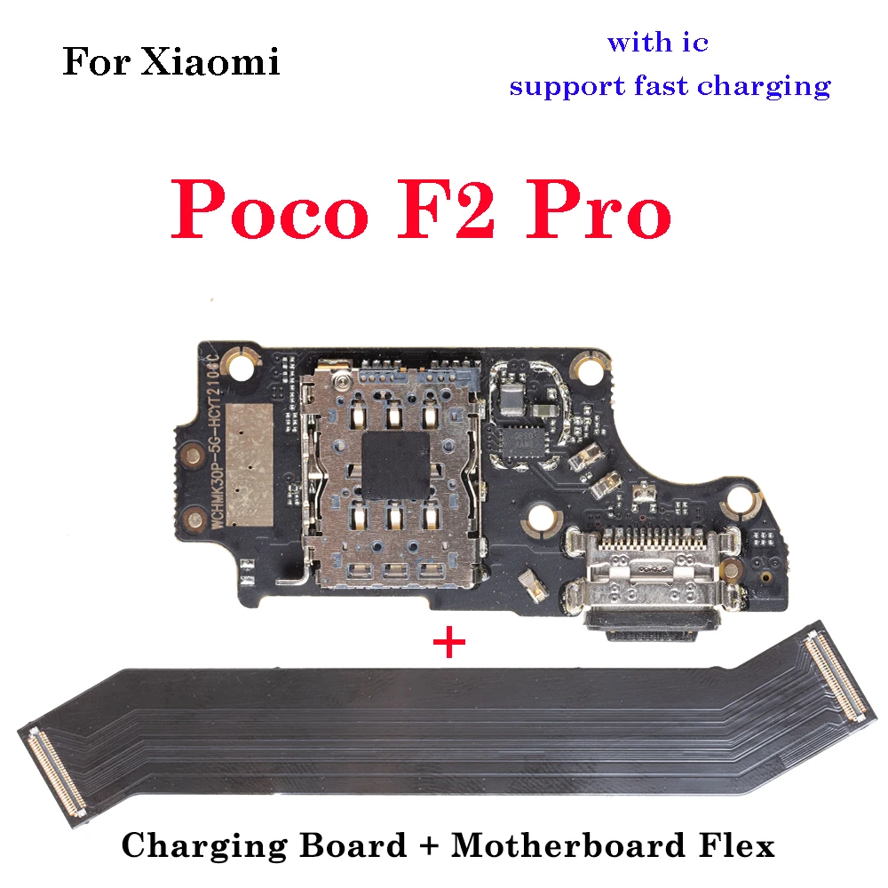 

Pop High Quality Charging Port Board Volume Power On Off Button Main Mother Board Flex Cable For Xiaomi Poco F2 Pro