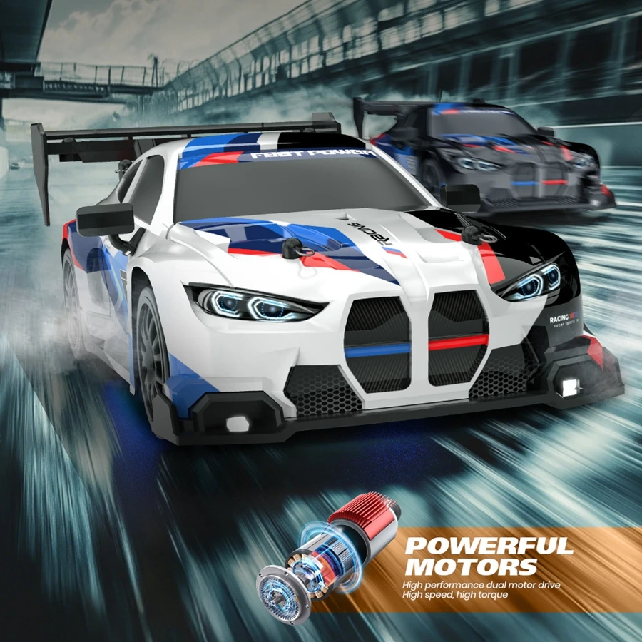 Oike 4WD Remote Control Drift Car 1:24 Mini Remote Control Racing Car Model 2.4G Radio High Speed ​​RC Car Boy Toy Gift