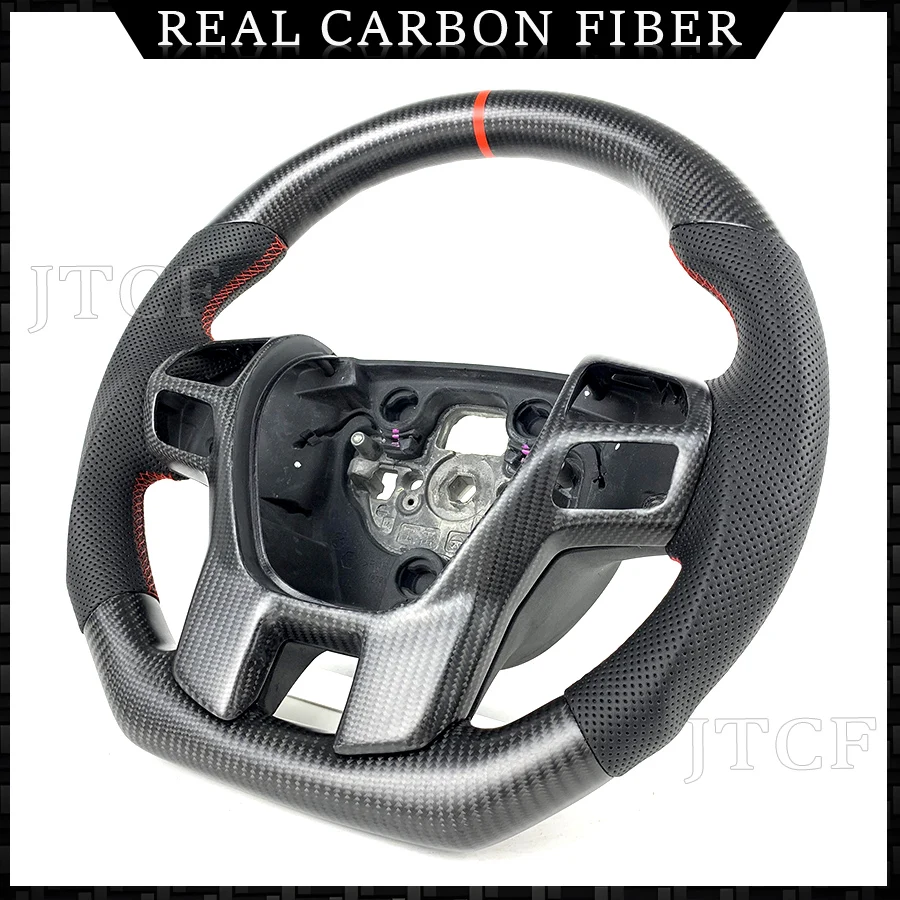 For Ford Roadster 2016 2017 2019 2020 Sport Carbon Fiber Steering Wheel Automotive Interior