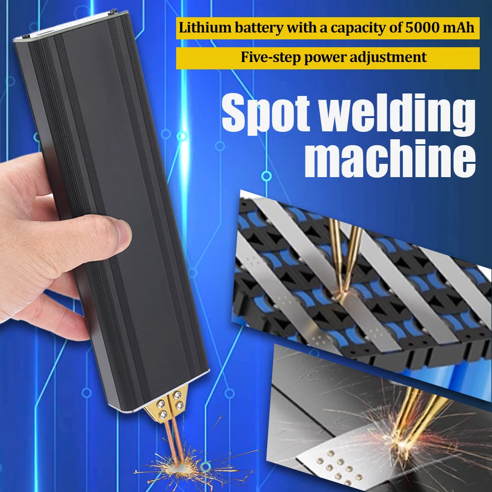 

Handheld Battery Spot Welding Machine Portable 18650 Lithium Battery Nickel Sheet Nickel Strip Welding Aluminum Welding Head