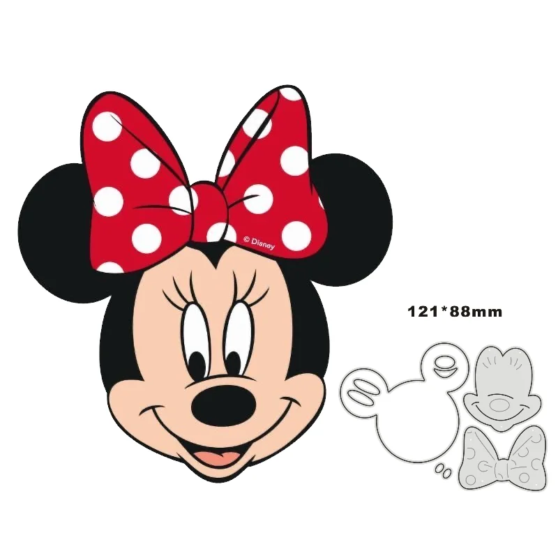 Plantillas de corte de Metal de Disney, Minnie para álbum de recortes DIY, sello de tarjeta de papel en relieve, nuevo troquelado 2022