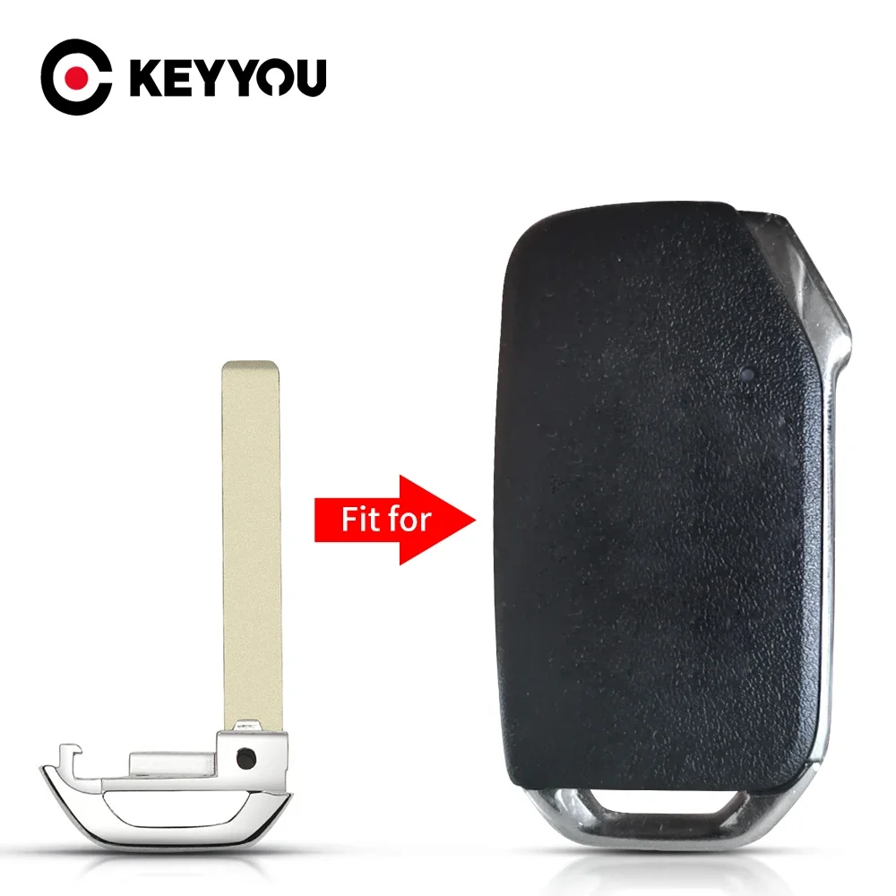 

KEYYOU Emergency Smart Blade Replacement For Kia Sportage Ceed Sorento Cerato Forte 2017 - 2019 Car Key Fob Case Holder 3 Button