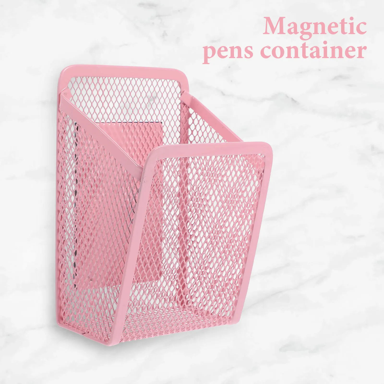 

1Pc Pink Magnetic Whiteboard Pen Holder Iron Stationery Storage ganizer Desk Container For Marker Eraser Ruler Metal Surface