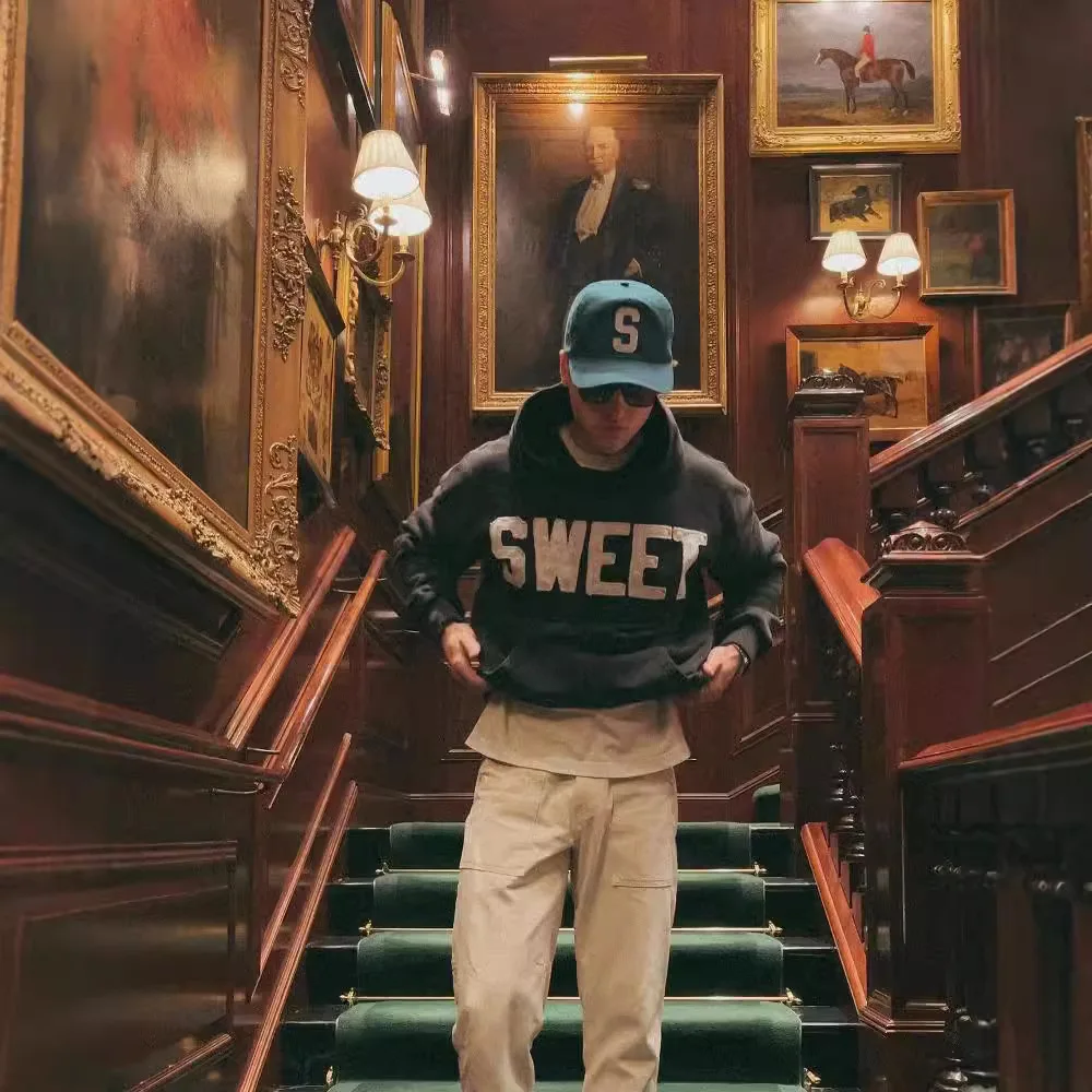 

ex Trendy Loose Casual Hip Hop Hoodie Printed Long Sve Sweatirt Trendy Streetwear Autumn Faion Ladies Hoodie