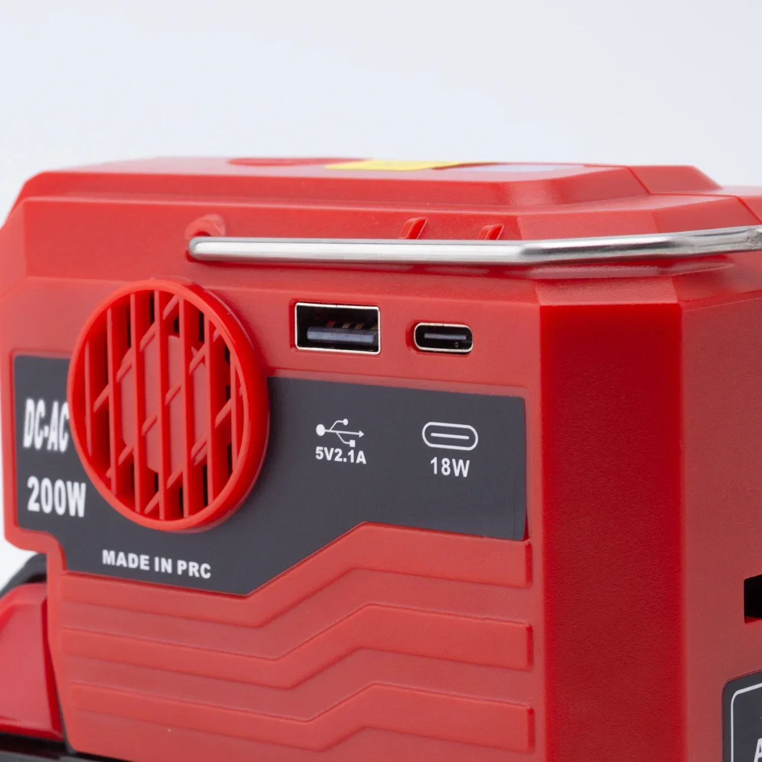 For Milwaukee 18V Li-ion Battery 200W Portable Inverter Sine Wave Power Adapter W/USB TYPE-C AC 110-230V Charger Socket - Image 2