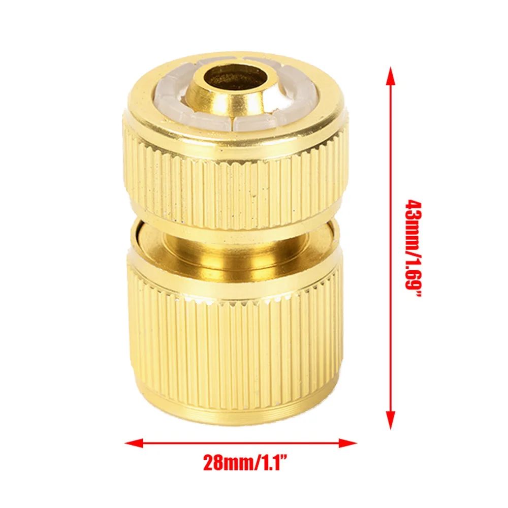Brass-Coated Hose Adapter, 1/2