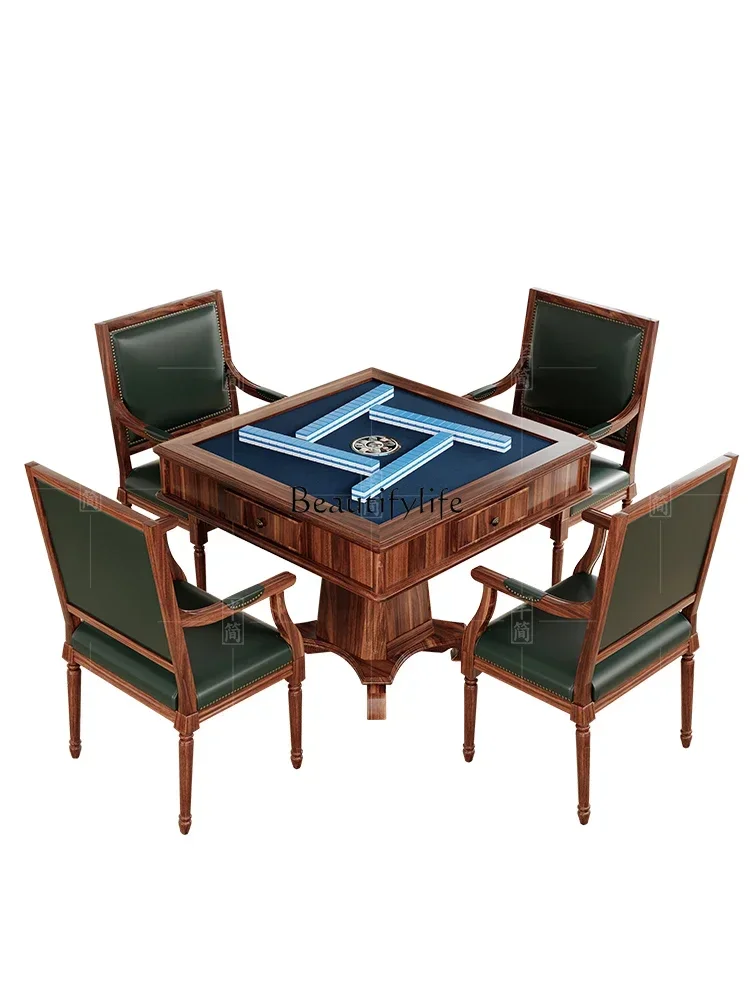 

FGAmerican rural solid mahjong table automatic electric mahjong table