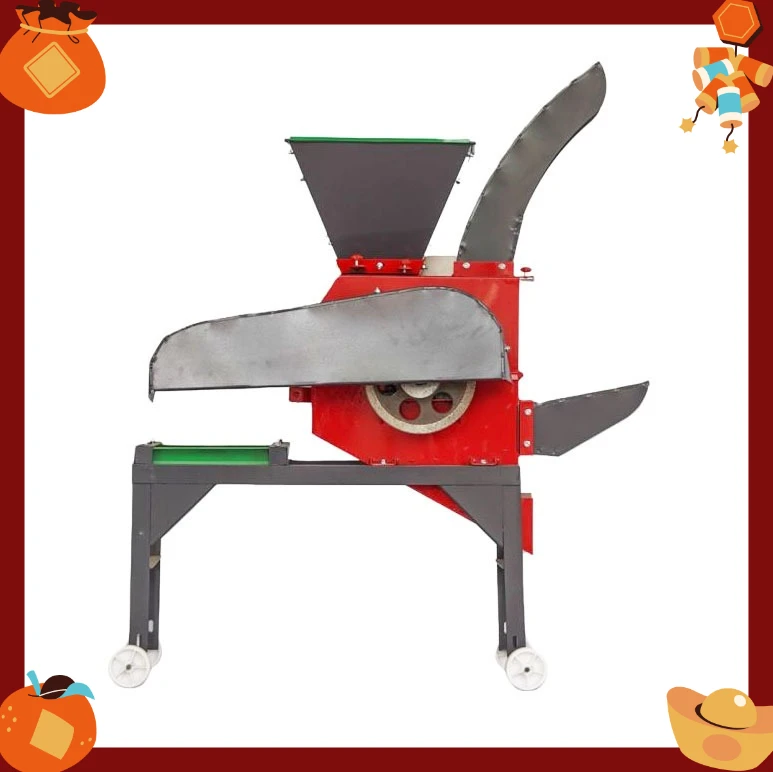 Multifunctional Silage Grass Cutter Feed Corn Stalk Crusher for Cattle Sheep Horse Livestock 220V