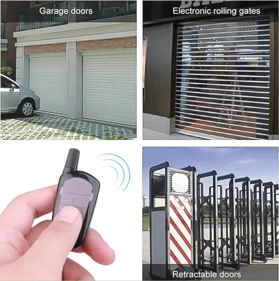 

Garage Remote Control Duplicator 433mhz Gate Door Commands Opener 433 92mhz Electric Rolling Code Clone Access Portal Fixed Code