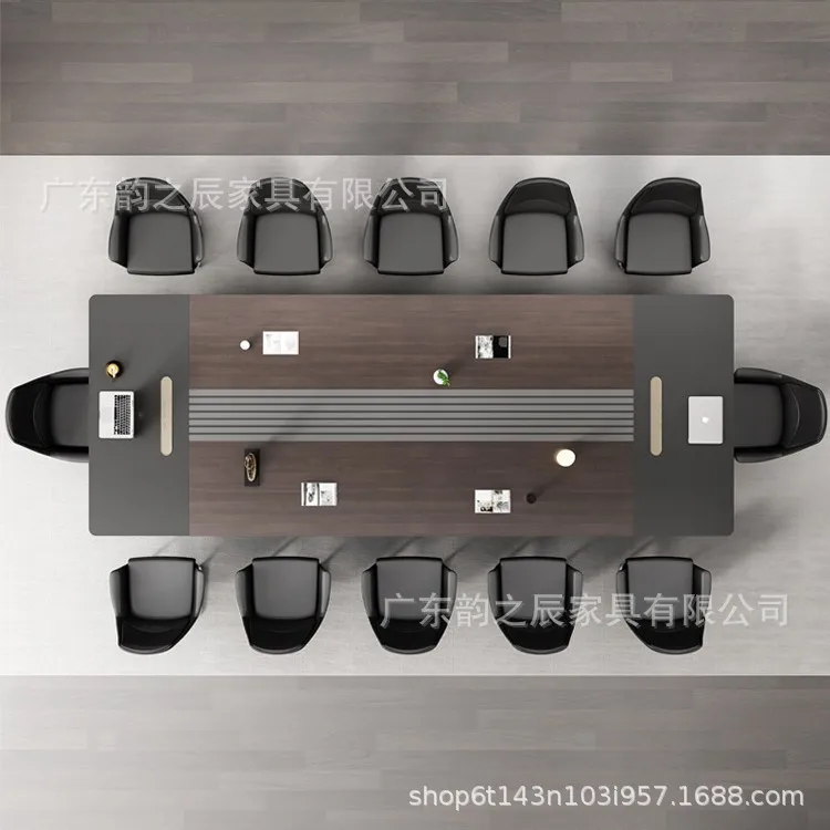 회의용 테이블 및 의자 세트 비즈니스 오피스 협상용 테이블 및 의자 세트 오피스 라이트 럭셔리 비즈니스 대형