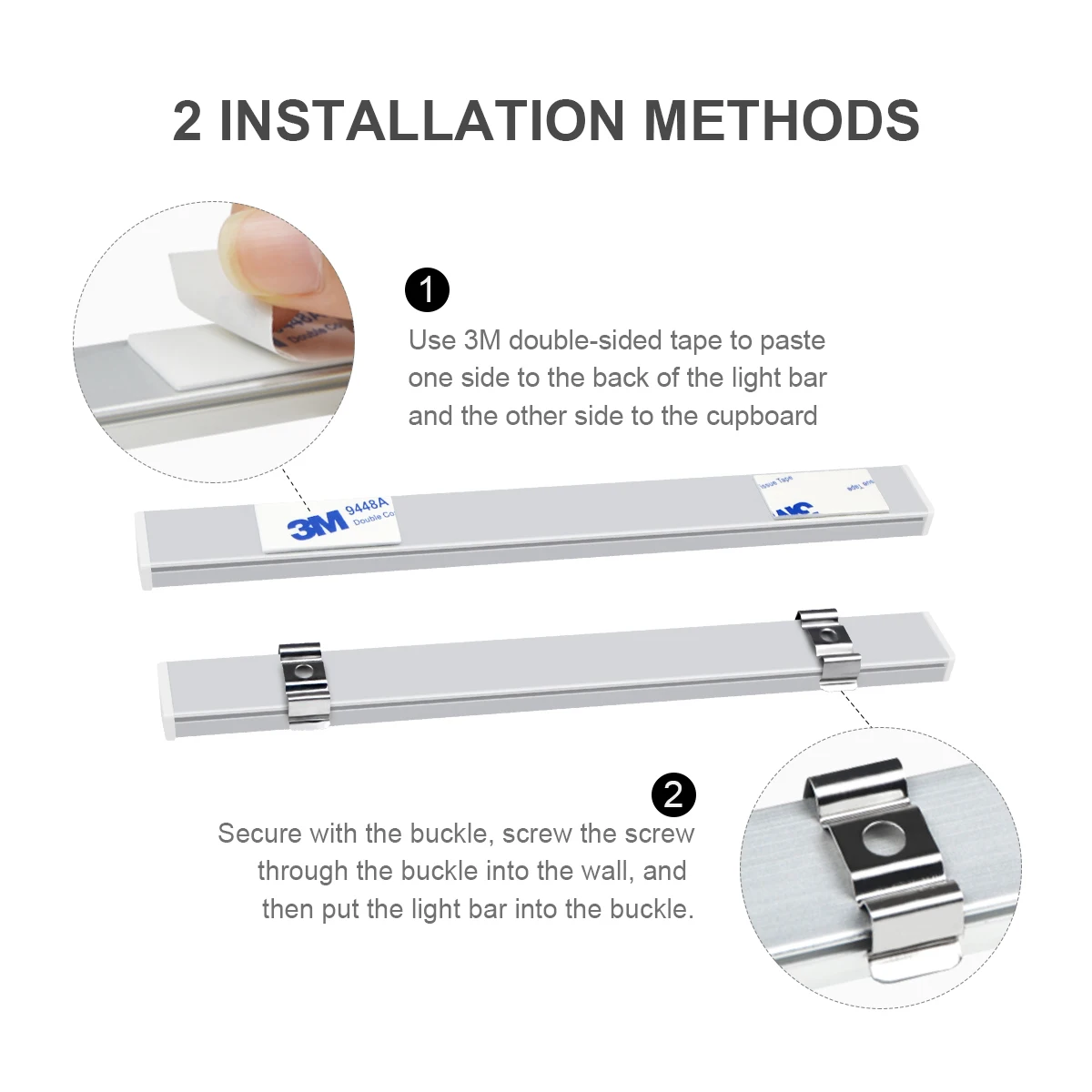 Innen unter Schrank LED-Licht leiste 30/50cm Handbewegung sensor Set EU-Stecker 220V für Küchen schrank Küche Nacht beleuchtung Lampe