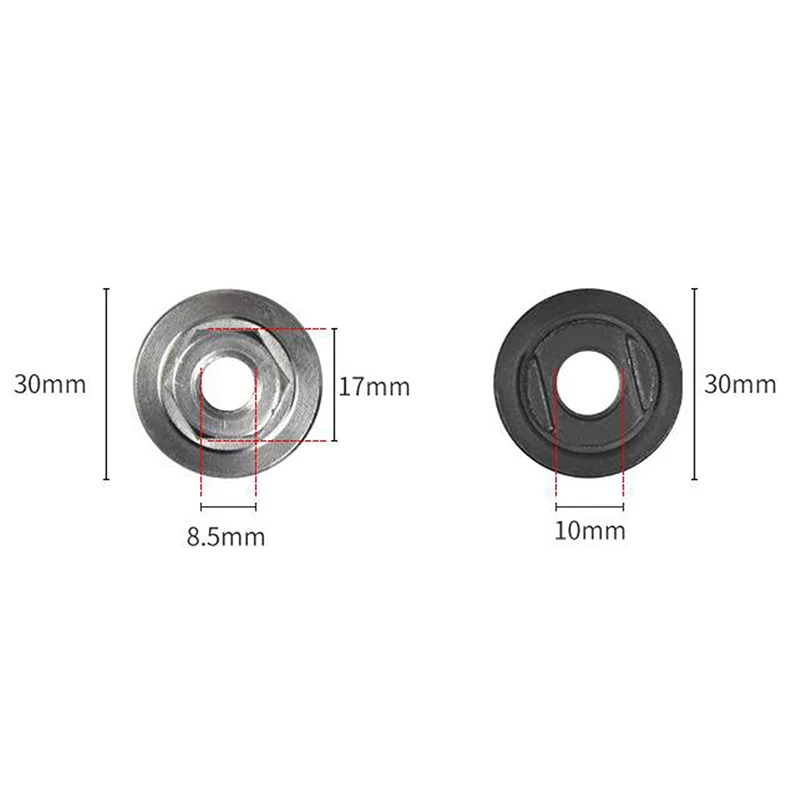 2 buah/set mur Hex benang sudut penggiling dalam luar mur Flange untuk sudut penggiling modifikasi mesin poles aksesoris