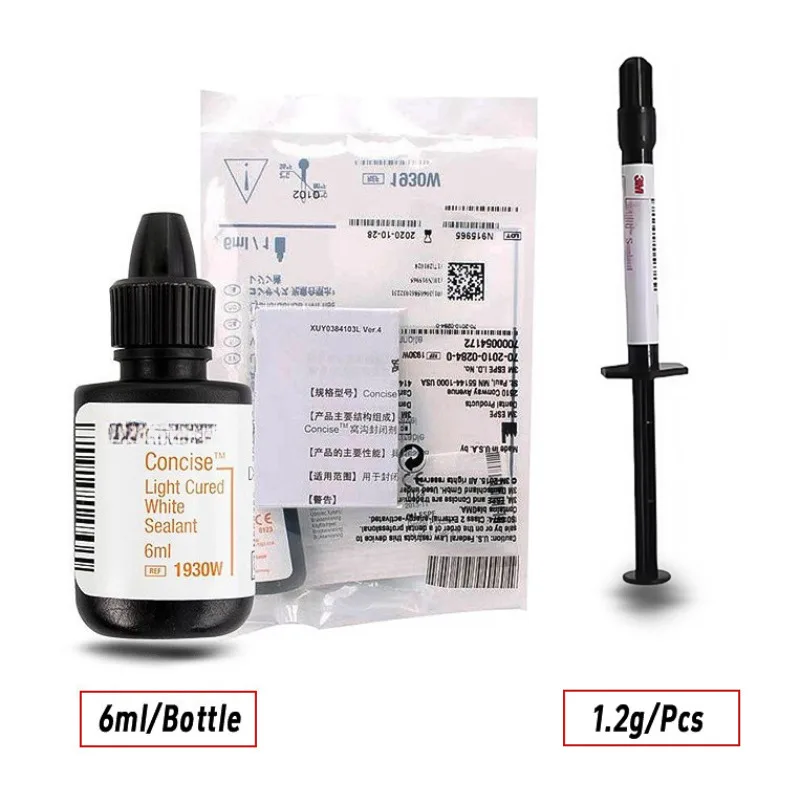

Dental Lab Material 3M Pit and Fissure Sealant 6/1.2ml Oral Cavity Nursing Repair Filling Dentistry 1930W Whitening Resin