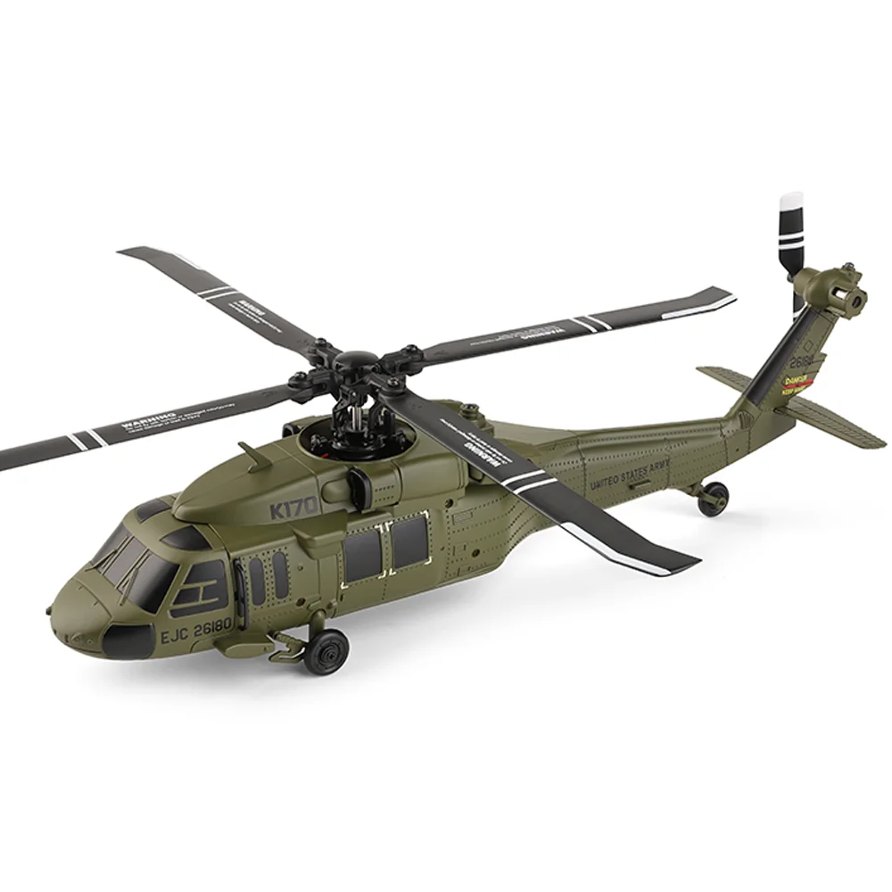 XK K170 UH-60L 2.4G 4CH 6-Axis Gyro Brushless Motor RC Helicopter RTF