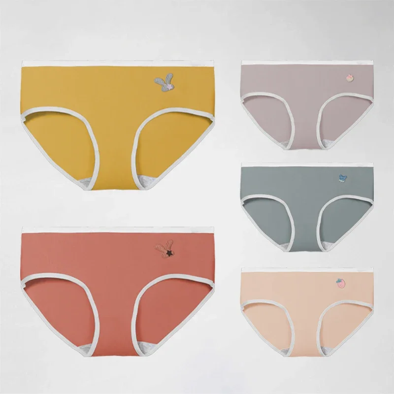 Damen-Unterwäsche aus reiner Baumwolle, Sommer, dünn, bequem, atmungsaktiv, Baumwollhose, Slip mit mittlerer Taille, japanische Mädchen-Shorts