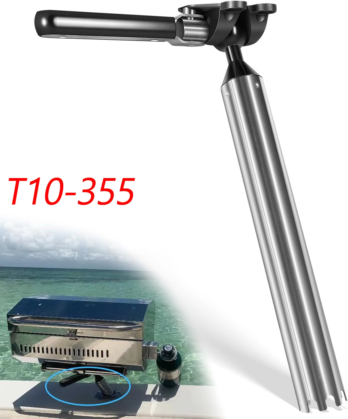 t10-355-all-angle-adjustable-fish-rod-holder-grill-mount-mounted-for-magma-all-rectangular-grills-great-for-fishing-boat-bbqs