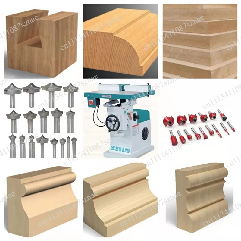 Woodworking Vertical Single-Axis Router MX5115 with 18000r/min, Edge Trimmer and Slotting Machine for Multifunctional Use