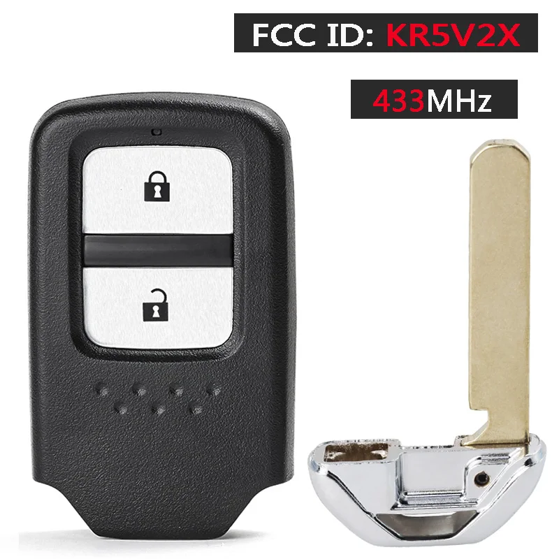 KEYECU 434MHz ID47 FCC ID: KR5V2X 2 / 3 / 4 Buttons Keyless Remote Car Key Fob for Honda CR-V HR-V Pilot City Jazz Civic Grace image 3