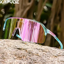 Kapvoe New Cycling Sunglasses Driving Bicycle Eyewear Cycling Glasses Men Women Road Mountain Bike Outdoor Sport Hiking Goggles