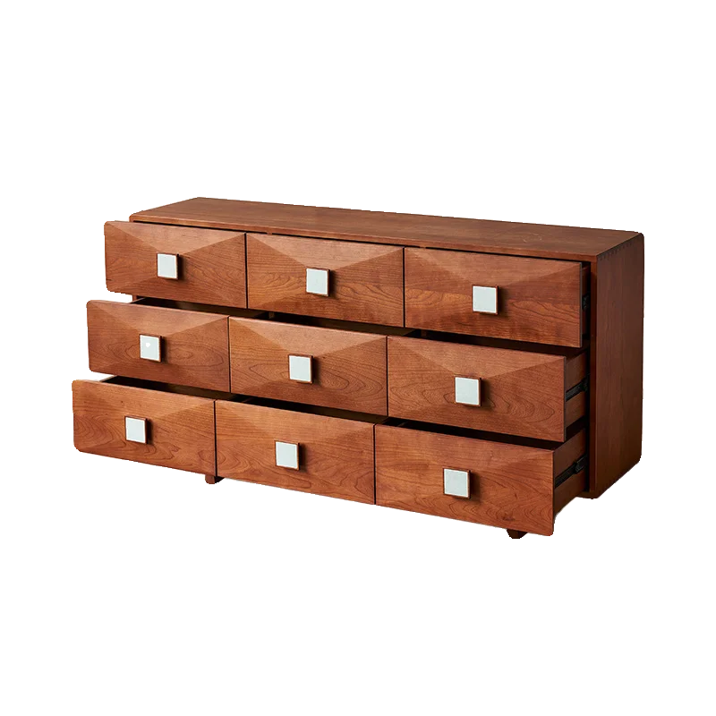 

Французский ретро твердый деревянный шкаф с девятью сундуками из ясеня, спальня, гостиная, ящик для хранения, шкаф, средневековый боковой шкафчик