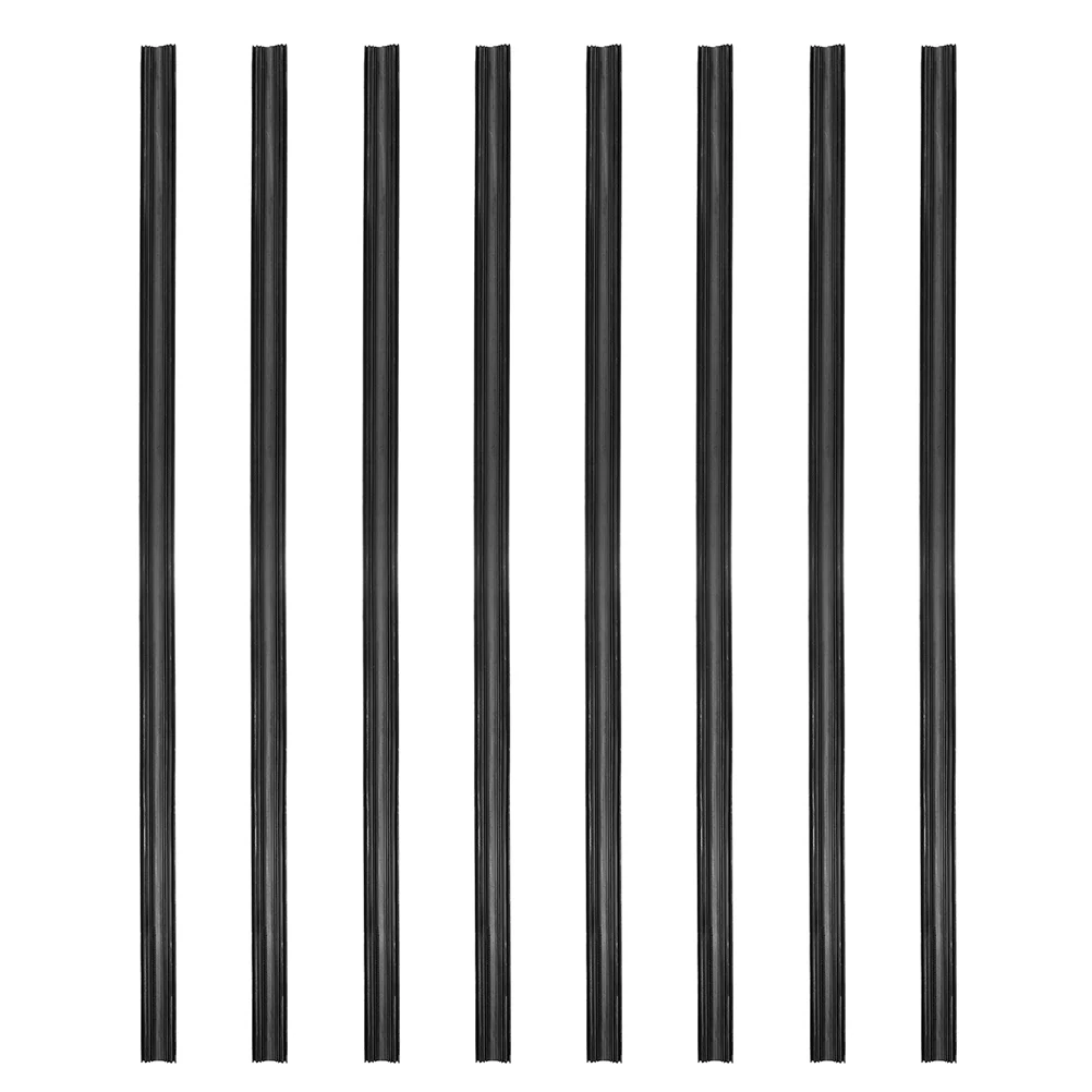 

8 Pcs Wipers Strip Inserts Windshield Replacement Strips Frameless Car Black Windscreen Rubber Refill Refills
