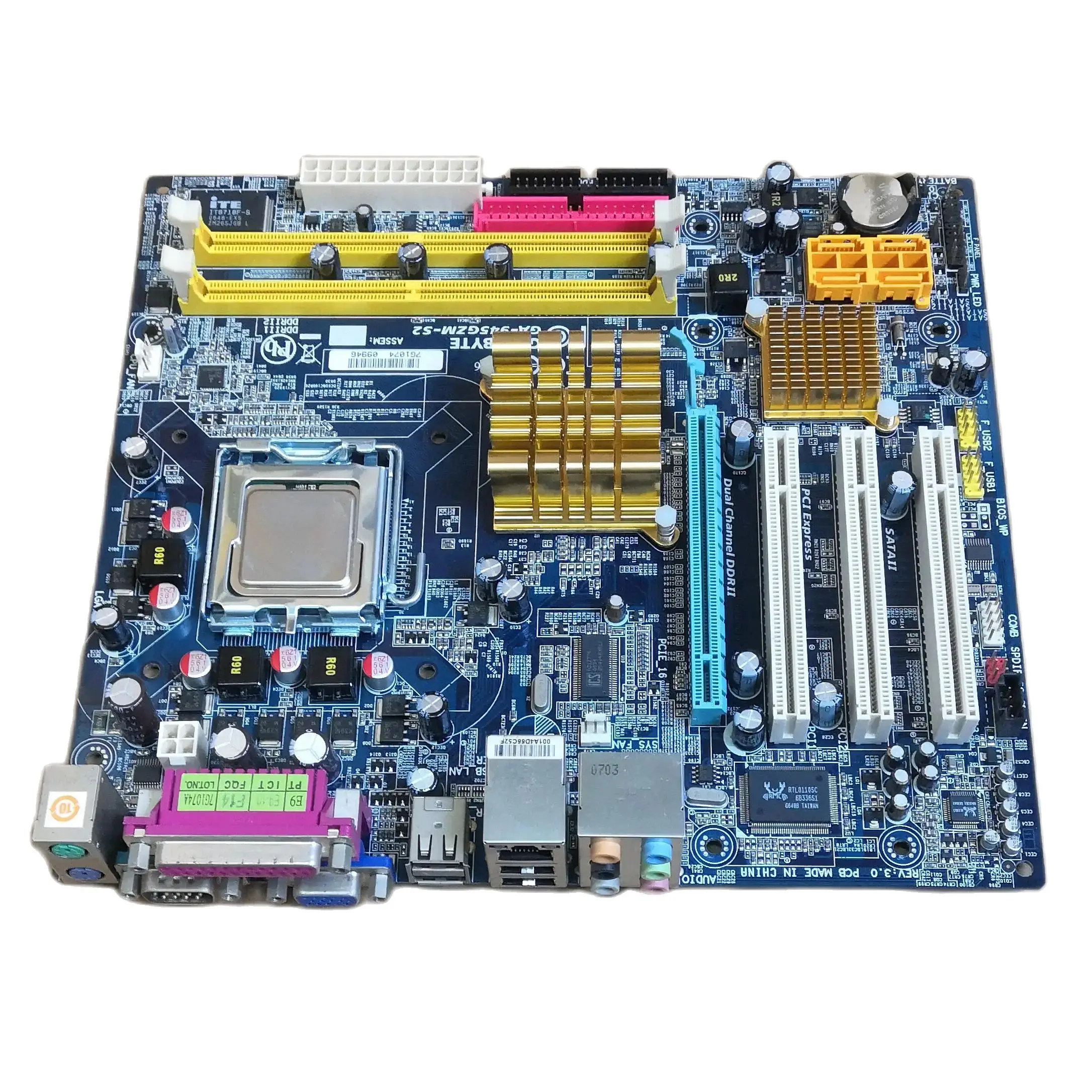 For Gigabyte GA-945GCM-S2L/S2C fully integrated full interface industrial control  motherboard GA-945GCMX-S2