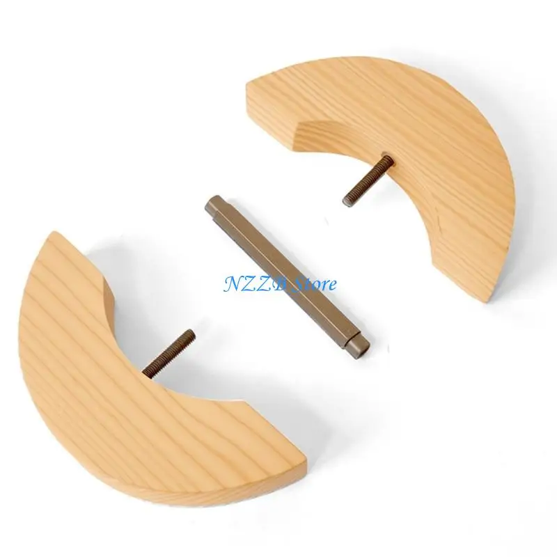 حامل غطاء من الخشب الطبيعي T21F للتخزين والعرض على المدى الطويل في المنازل أو متاجر البيع بالتجزئة #5