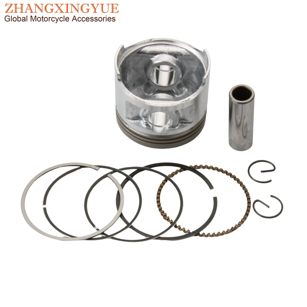 2 Sets 49mm Piston Kit For Yamaha XV250 Virago 1995-2007 V-Star 250 2008-2015 Route 66 1988-1990 Motorcycle