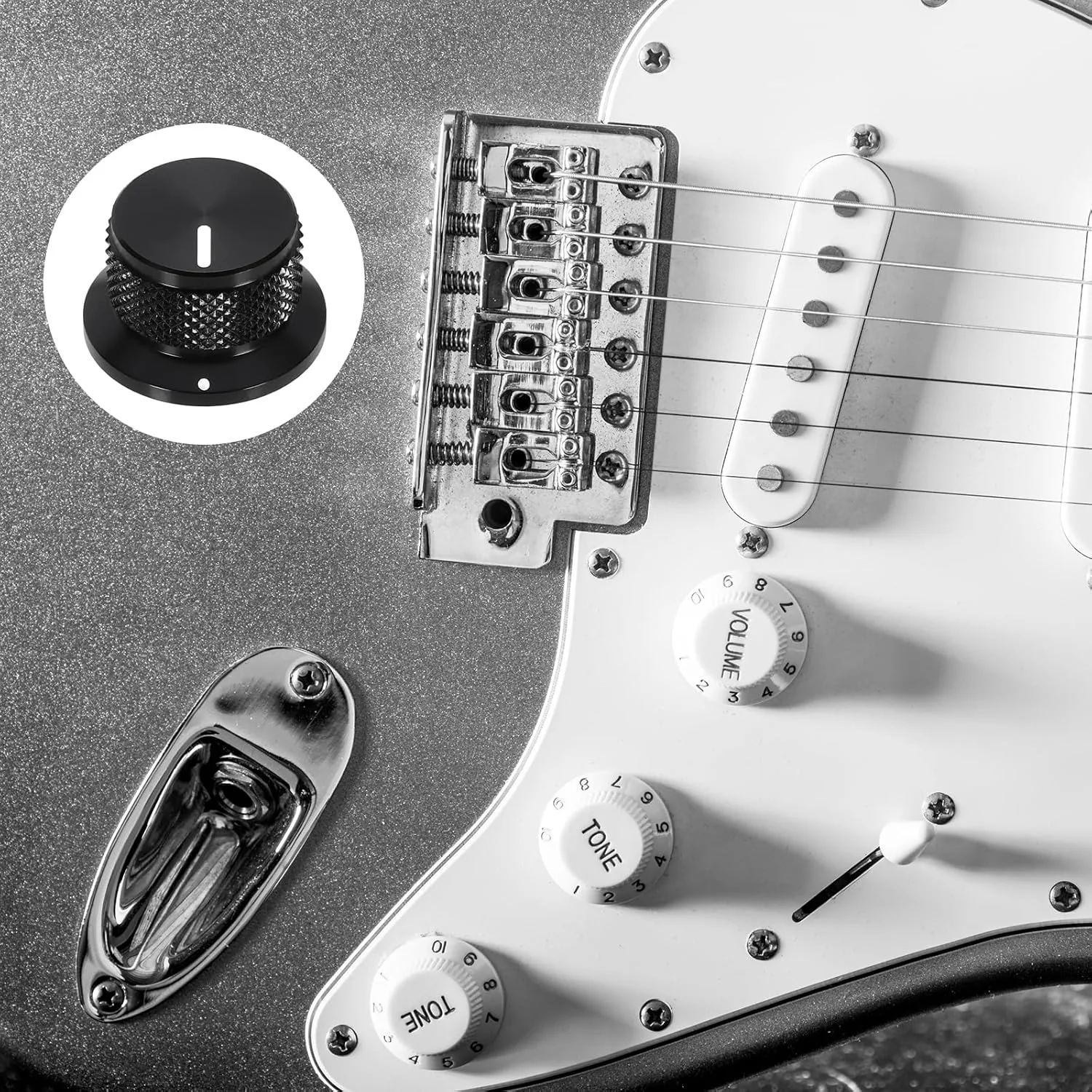 Potentiometer Control Knobs Top Hat Knob with Wrench Dimmer Knob Swicth Volume Tone Control Knobs for Preamps Electric Guitar