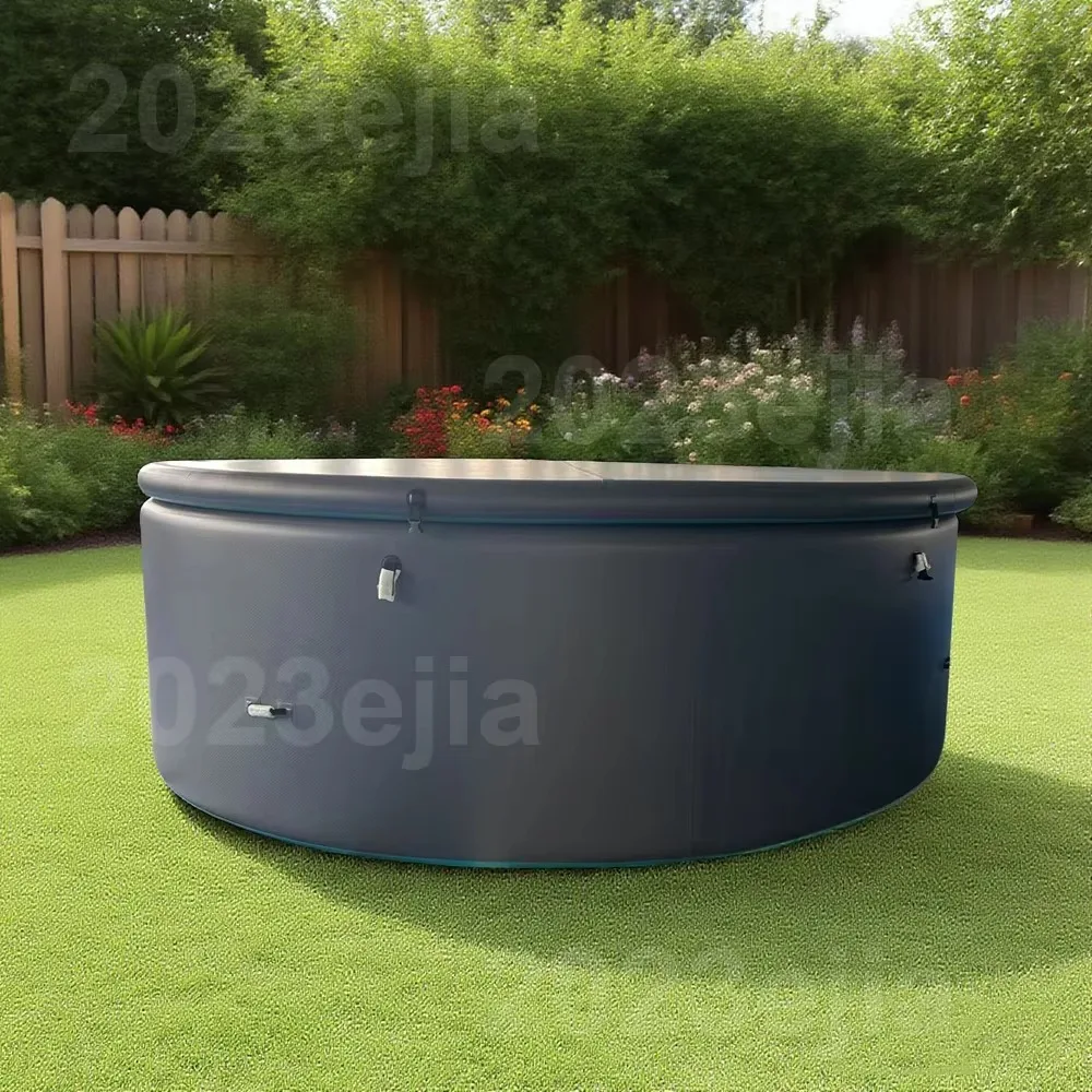 Above Ground Inflatable Swimming Pool with Cover Water Play Tub for Adults Kids Outdoor Garden